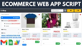 How to make Online Shopping Website by Appscript  C4 [upl. by Otina]