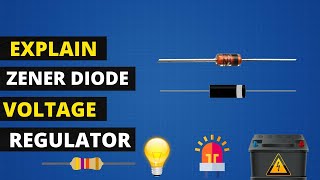 Zener Diode Voltage Regulator in Hindi  Zener diode  Voltage Regulator  Diode explain in hindi [upl. by Ilellan]