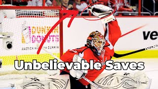 Top 10 NHL Goalie Saves That Defied Physics [upl. by Sumedocin592]