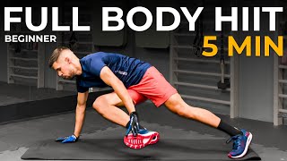 5 Min Full Body Burn Quick HIIT Workout for All Fitness Levels [upl. by Noeled]