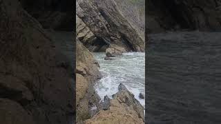 Lulworth Cove Storm Ashley storm stormashley lulworthcove dorset dorsetcoast autumn uk [upl. by Dhar]