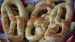 Zimski Pereci Recept Winter Pretzels  Sašina kuhinja [upl. by Ailecnarf371]