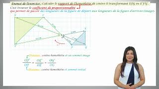 Trouver le rapport dune homothétie méthode n°2 [upl. by Analed]