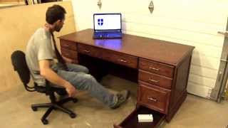 Oak concealment desk [upl. by Ithaman]