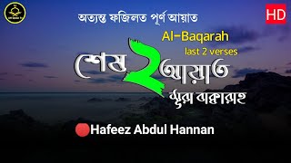 অত্যন্ত ফজিলত পূর্ণ দুইটি আয়াত  সূরা বাকারার শেষ দুই আয়াত  Sura bakarar last 2 ayat quran tilawat [upl. by Acissj]