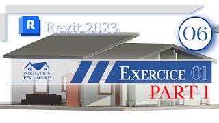 REVIT 2023  06 Exercice 01  Modéliser un Bungalow  PART 01 [upl. by Vinn490]