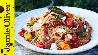 Summer Sausage Pasta  Jamie Oliver [upl. by Eentrok]