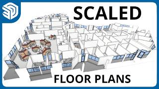 Scaled Floor Plans and Sections [upl. by Ahsinad]