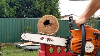 Neotec giveaway NH 841 chainsaw Vs BaumrAG sx38 all 3 chainsaws are STD [upl. by Scevor389]