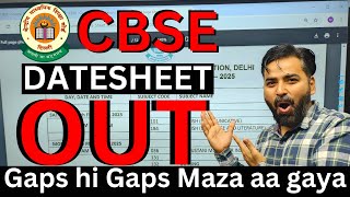 CBSE Datesheet OUTDetailed Analysis🔥🔥  Class 10 amp 12🔥🔥 [upl. by Jamnis625]