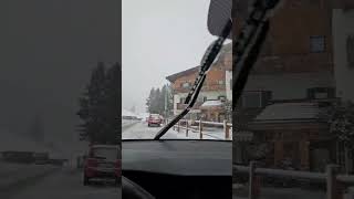 ❄NEVE SULLE DOLOMITI VENETE IL 12 SETTEMBRE PASSO CAMPOLONGO ARABBA IMBIANCATO [upl. by Corvese688]