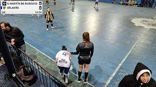 2024 3ra Div AFA Futsal Fem San Martín de Burzaco Vs Atlanta [upl. by Esch]