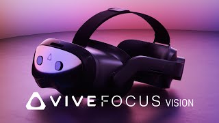 VIVE Focus Vision  New PC VR and AllInOne Mixed Reality Headset [upl. by Anilad]