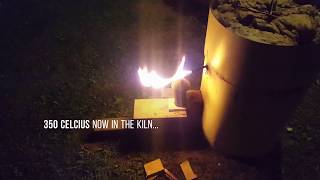 Electric charcoal making kiln first test [upl. by Ysak]