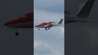 2023 Cirrus SF50 G2 Vision Jet  Landing  New Century AirCenter JCIKIXD  N523LR [upl. by Combes]