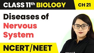 Diseases of Nervous System  Neural Control And Coordination  Class 11 Biology Ch 21 NCERTNEET [upl. by Adnilreb]