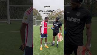 Adebayo Akinfenwa’s Strength football funny soccer footballshorts [upl. by Reine]