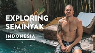 DISCOVERING SEMINYAK BALI  THINGS TO DO HOTELS amp RESTAURANTS  Travel Vlog 129 2018 [upl. by Keelby252]