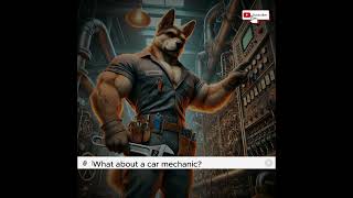 Ai dog worker cartoon adventure animation work ai shorts animal video [upl. by West547]