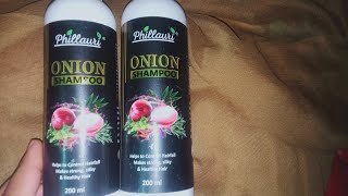 Phillauri Onion Shampoo Review nd uses in hindi [upl. by Ellatsyrc817]