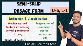 semi solid dosage form  mechanisms and factors influencing dermal penetration of drugs bpharmacy [upl. by Ydorb235]