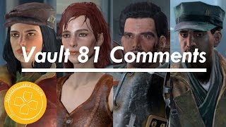 Fallout 4 Companion Comments in Vault 81 [upl. by Akiaki]