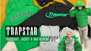 TRAPSTAR TRACKSUIT JACKET amp BAG REVIEW  No Sauce The Plug [upl. by Eilrahc]