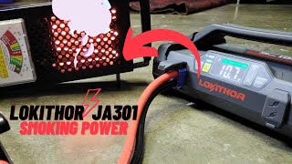 LokiThor JA301 Jump Starter Review▶️ 12 Volt Booster with Air inflator [upl. by Ennovaj]