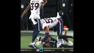 Tre Tucker catches for a 28yard Gain vs Denver Broncos [upl. by Ecined]