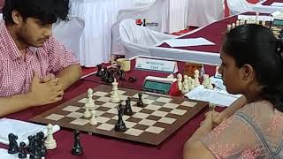 15yearold WFM Saina holds GM to a draw in Bishop vs Knight endgame [upl. by Nadoj135]