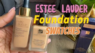 Estée Lauder Foundation and skin tint swatches  😍😍 [upl. by Nilram]