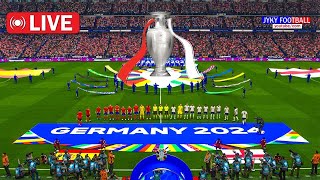 🔴LIVE  SPAIN vs ENGLAND UEFA EURO FINAL 2024  Full Match eFootball PES Gameplay PC  Match Today [upl. by Alikee]