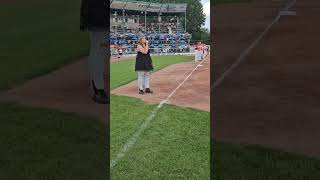 Kalamazoo Growlers National Anthem ⚾️ [upl. by Filbert779]