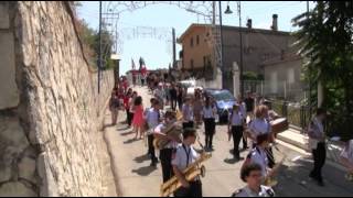 Forcella Pescosolido Processione San Rocco Madonna Sacro Cuore [upl. by Raamal]