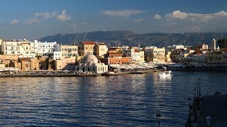 Kreta Spaziergang durch Rethymno Chania und Agios Nikolaos 4k [upl. by Nomolos246]