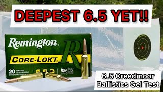 65 Creedmoor Remington CoreLokt 140gr Ammo Review amp Ballistics Gel Test GREAT DEER HUNTING AMMO [upl. by Artair]