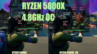 Ryzen 5800x Overclock vs Stock speed [upl. by Goren]