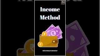 Income Method  Chapter 4  National Income Accounting  Macroeconomics  Class 12 shorts [upl. by Elleivap]