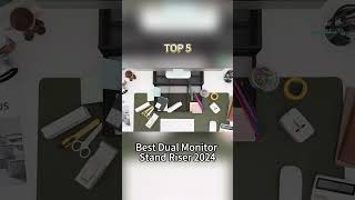 TOP 5 Best Dual Monitor Stand Riser 2024 [upl. by Nahtnoj]