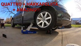 Installing Nokian HAKKAPELIITA snow tires  Audi A6 30T Quattro [upl. by Pendleton664]