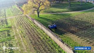 Démonstration et travail du sol en Bourgogne  AloxeCorton  VitiBot  Robot Viticole [upl. by Obeded622]