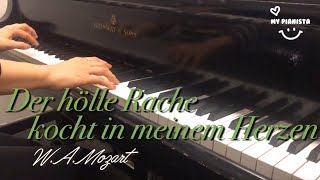 Der hölle RacheKönigin der Nacht Queen of the night Piano accompaniment Opera karaoke [upl. by Xer]