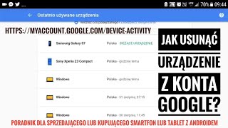 Jak usunąć telefon z konta Google przed sprzedażą  ForumWiedzy [upl. by Munshi]