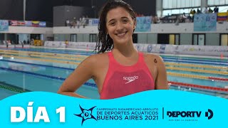 Sudamericano de Deportes Acuáticos  Día 1  NATACIONenDEPORTV  Parque Roca Buenos Aires  2021 [upl. by Ran106]