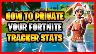 How To HidePrivate Your Fortnite Tracker Stats  How To EnableDisable Fortnite Tracker Stats [upl. by Aneg]