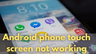 How to Fix Android Phone Touch Screen Not Working  Display Not Responding to Touch Tap or Swipe [upl. by Glori]