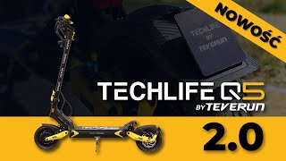 Hulajnoga elektryczna Techlife Q5 20 Szybkość moc akumulator SAMSUNG  analiza techniczna 🛴 [upl. by Ultann184]