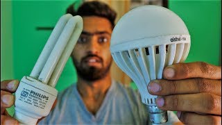 Which is best LED or CFL  Led vs cfl in hindi [upl. by Nadabus]