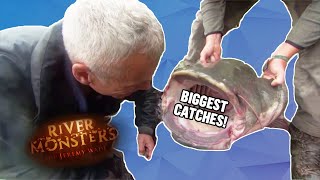 The BIGGEST CATCHES Part 1  COMPILATION  River Monsters [upl. by Arvie]