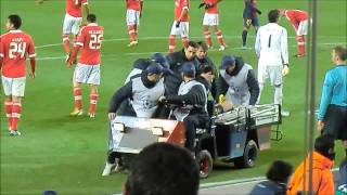 Messis injury vs Benfica View from stands 5122012 [upl. by Reld]